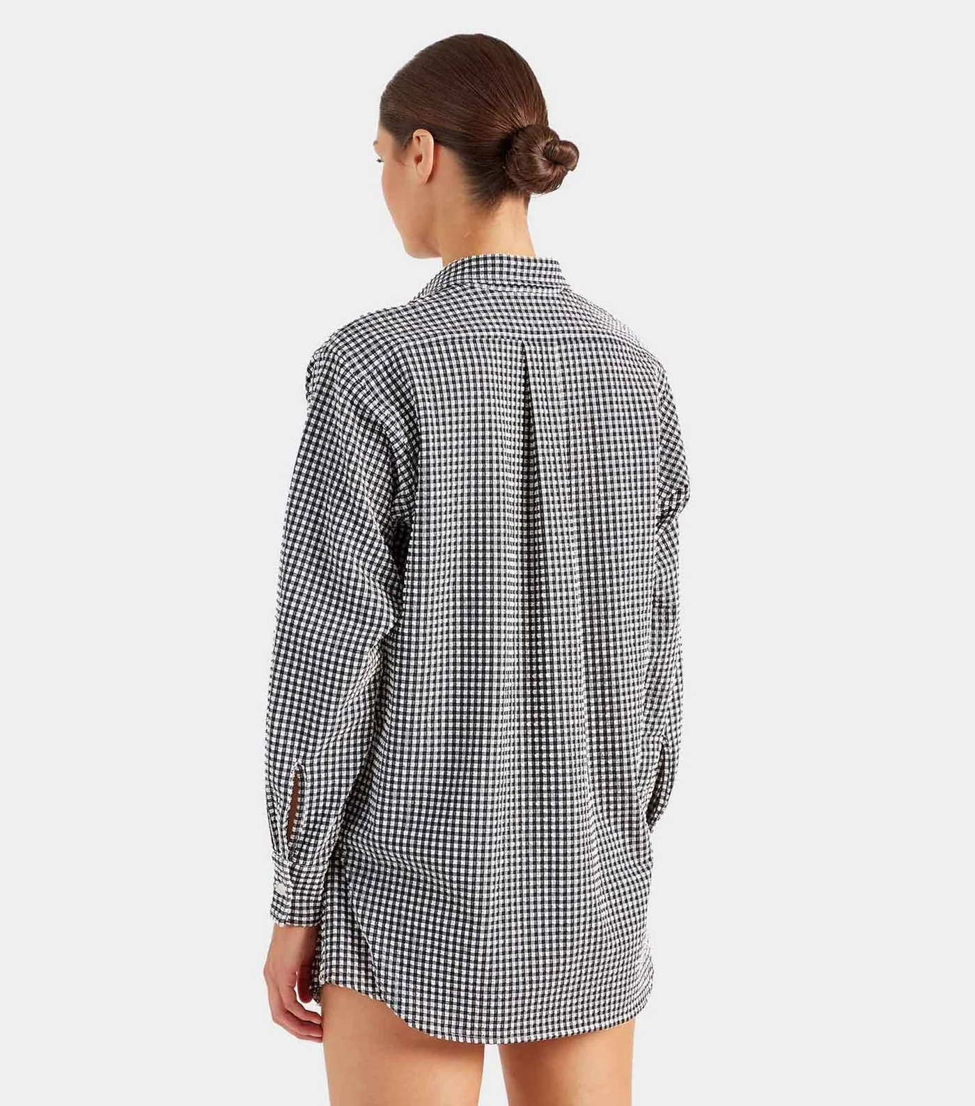 Gingham Seersucker Shirt