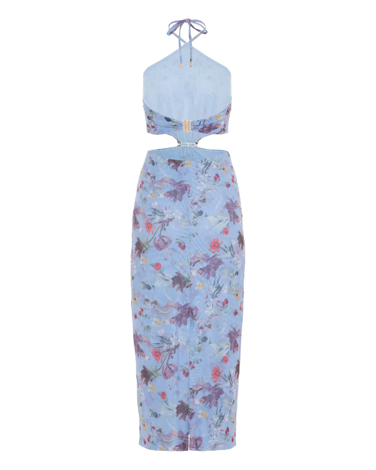 Lily Flower Halterneck Dress