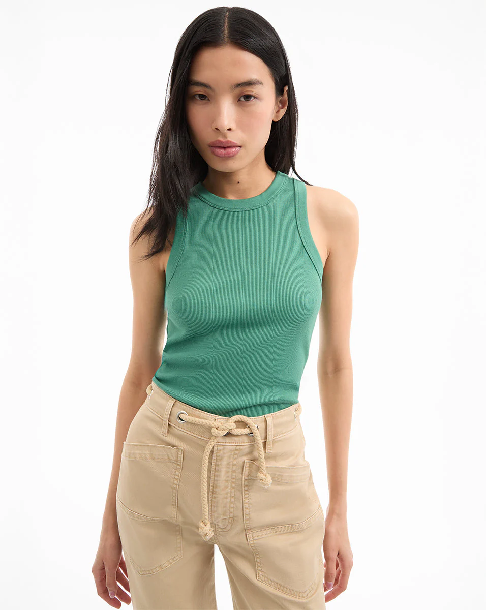 Cropped Jordyn Tank Top - Clover