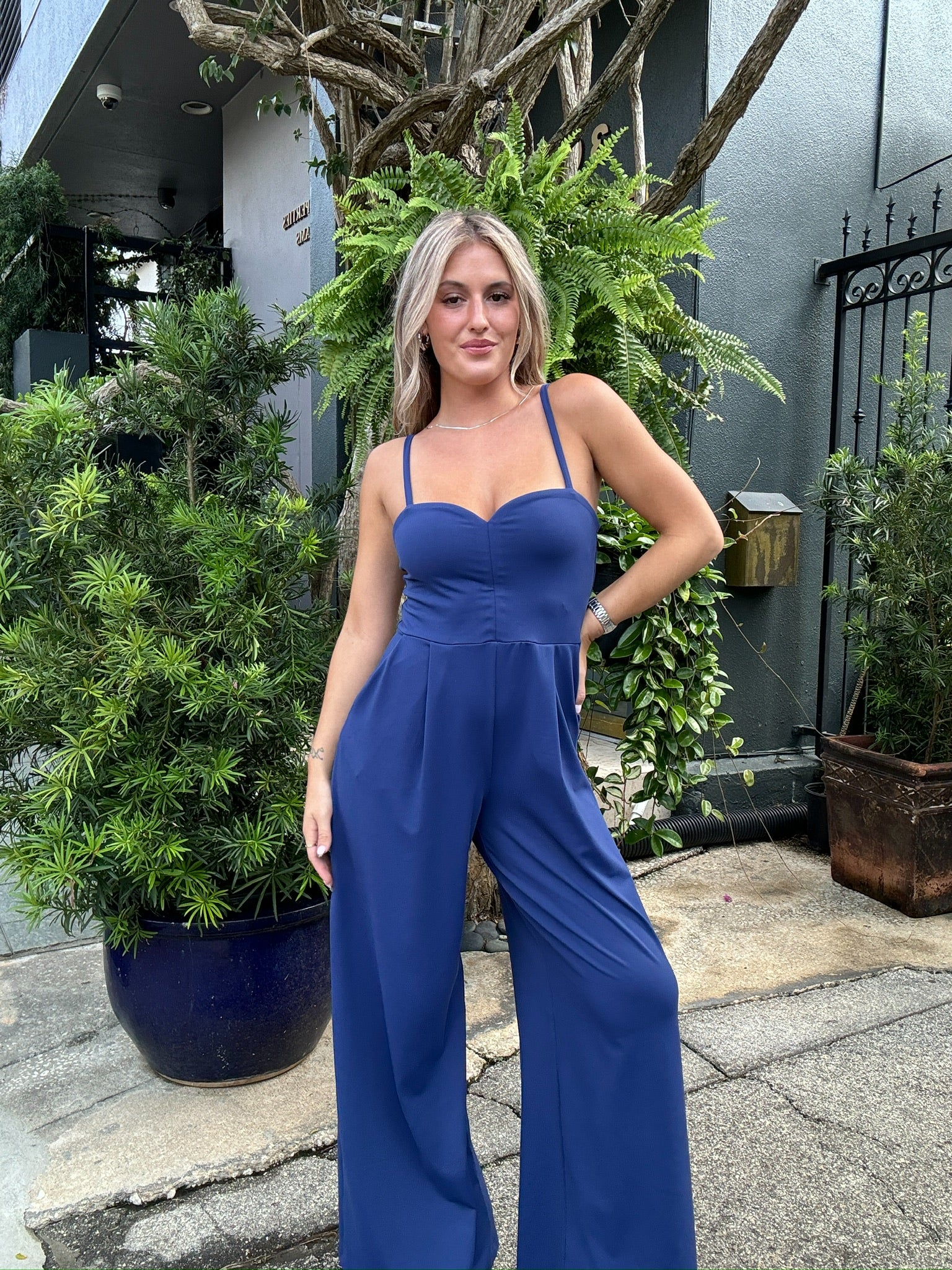 Strap Sweetheart Jumpsuit