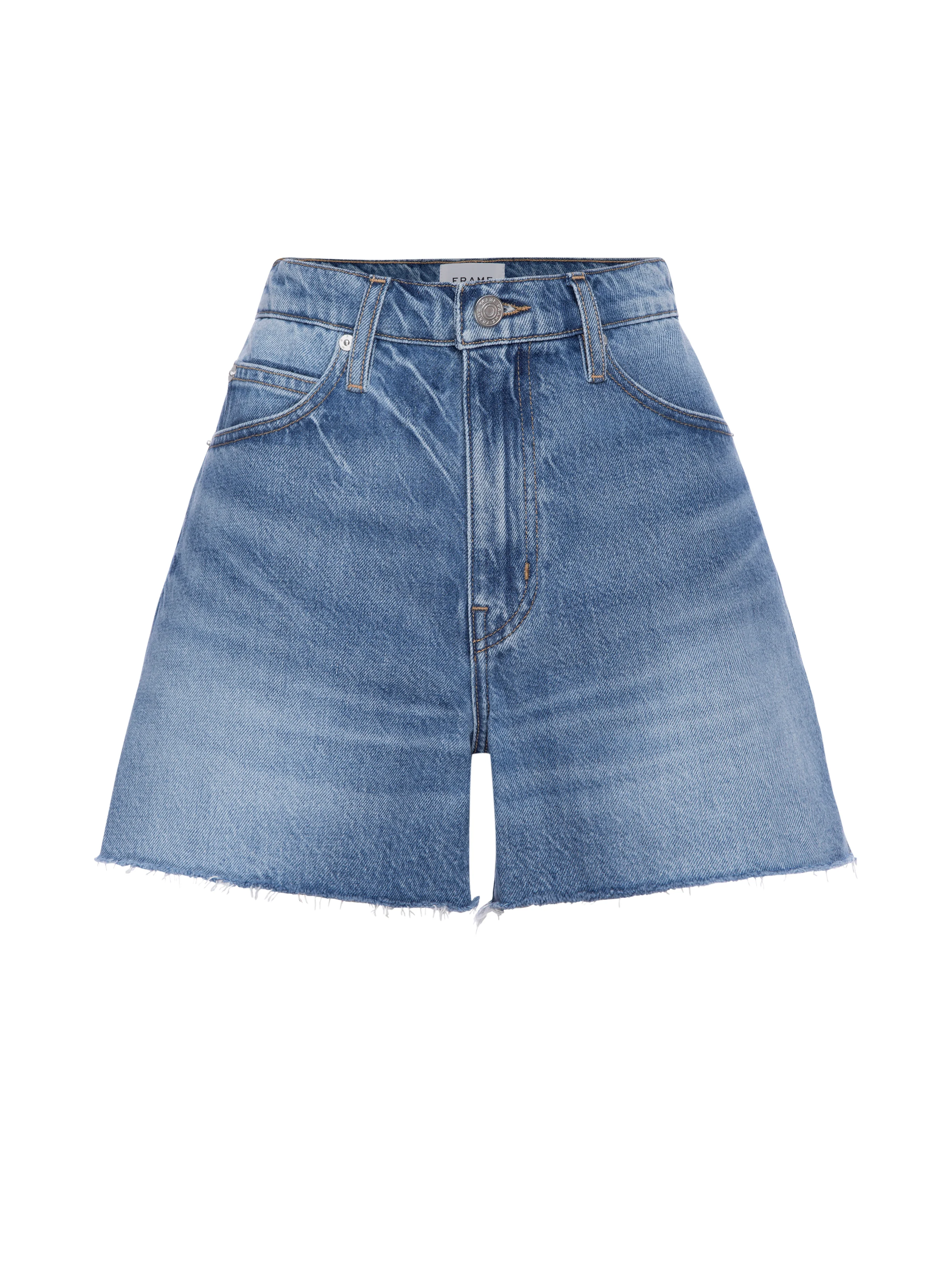 The Vintage Relaxed Short Raw Fray