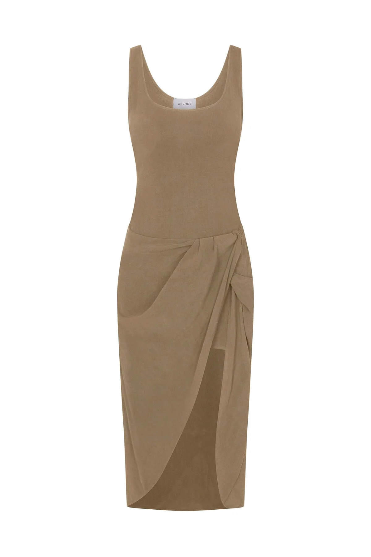 The Selene Drop Waist Drape Dress