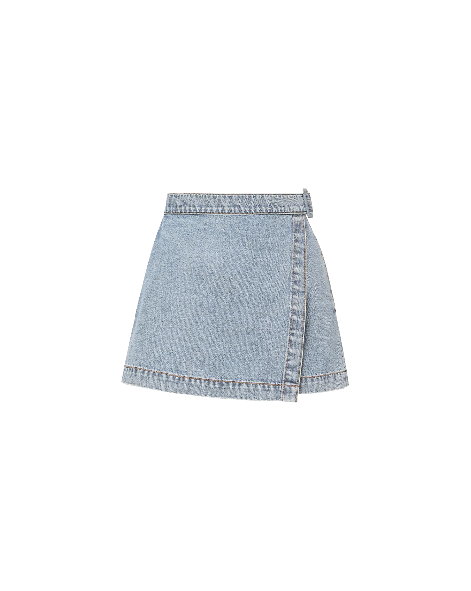 Diaz Denim Wrap Skort