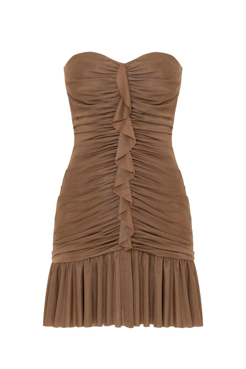 Moonlight Jersey Strapless Mini Dress