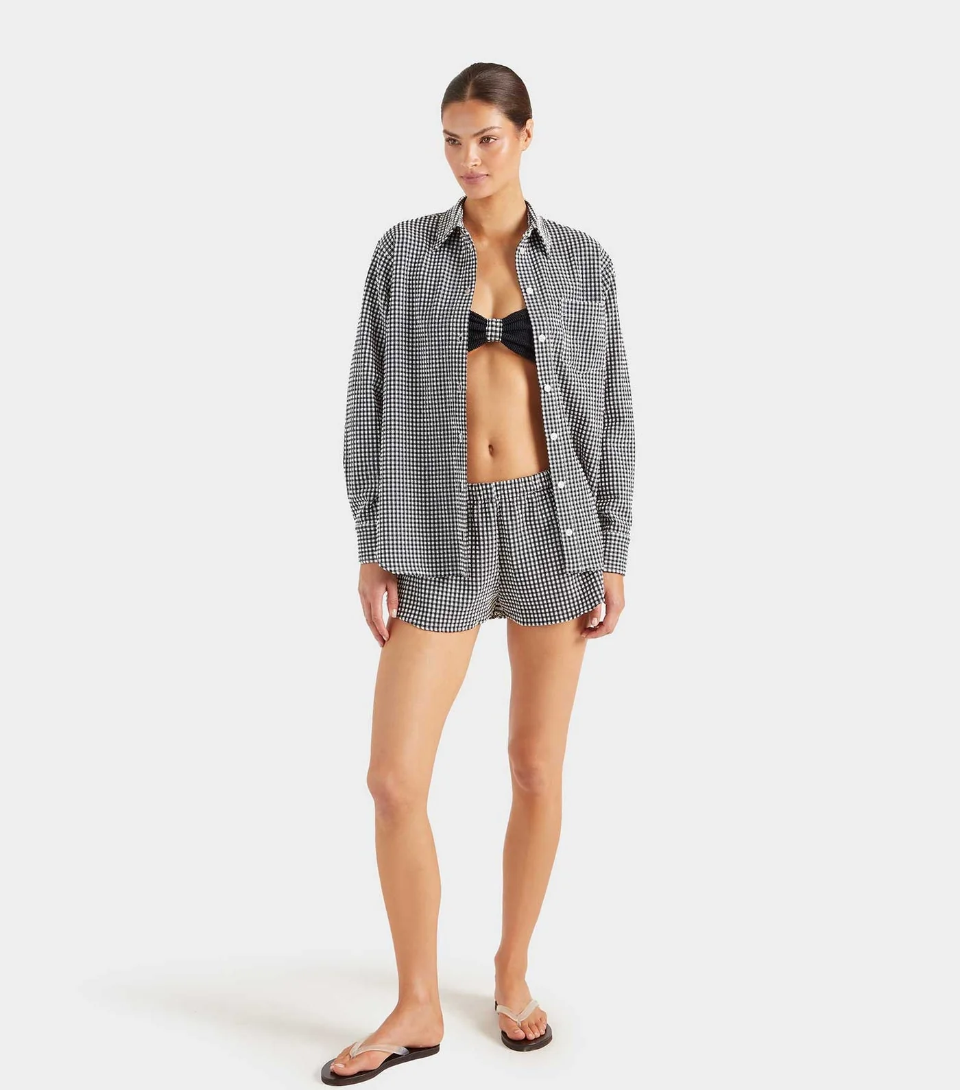 Gingham Seersucker Shirt