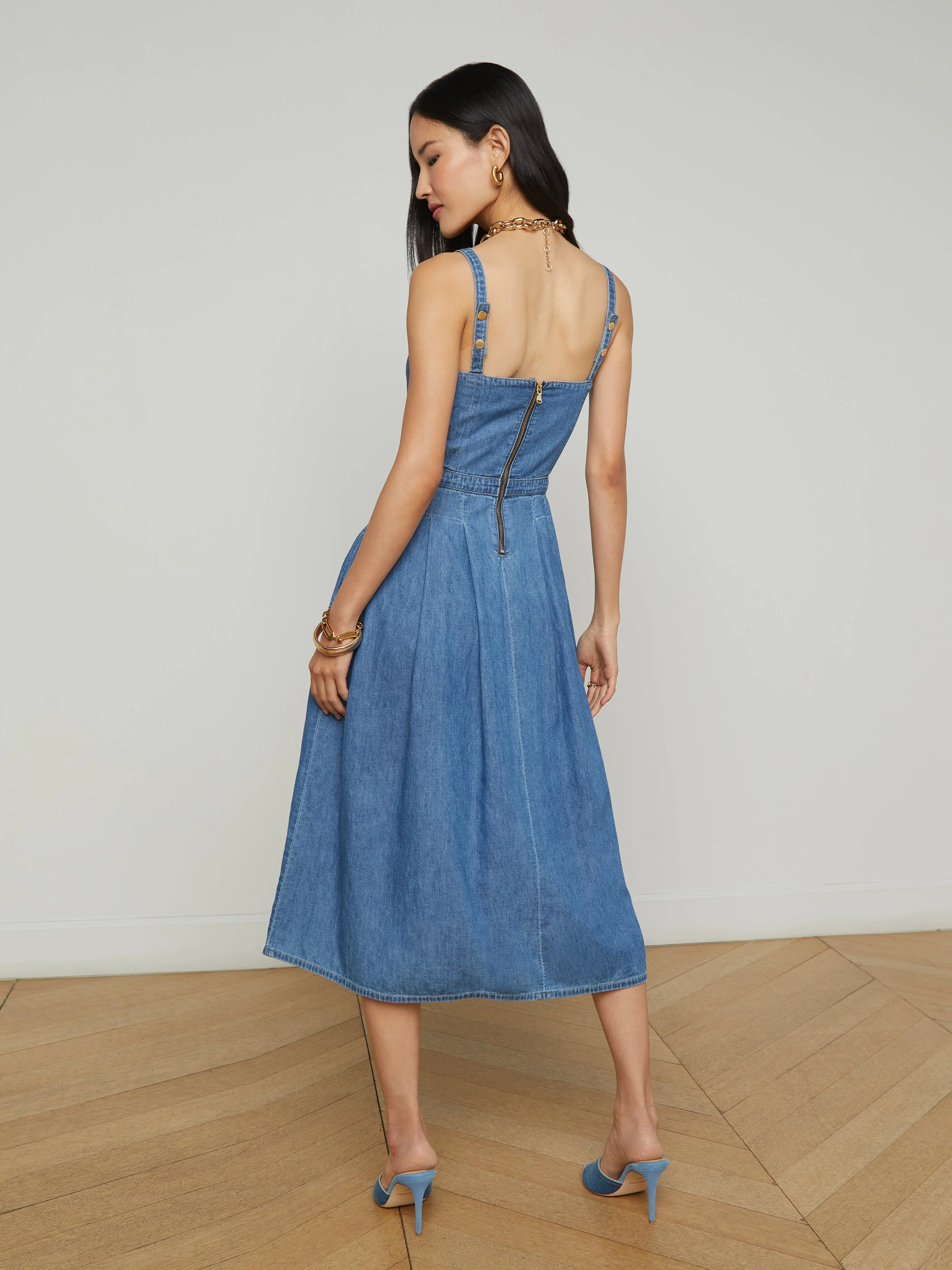 Esmeralda Chambray Dress