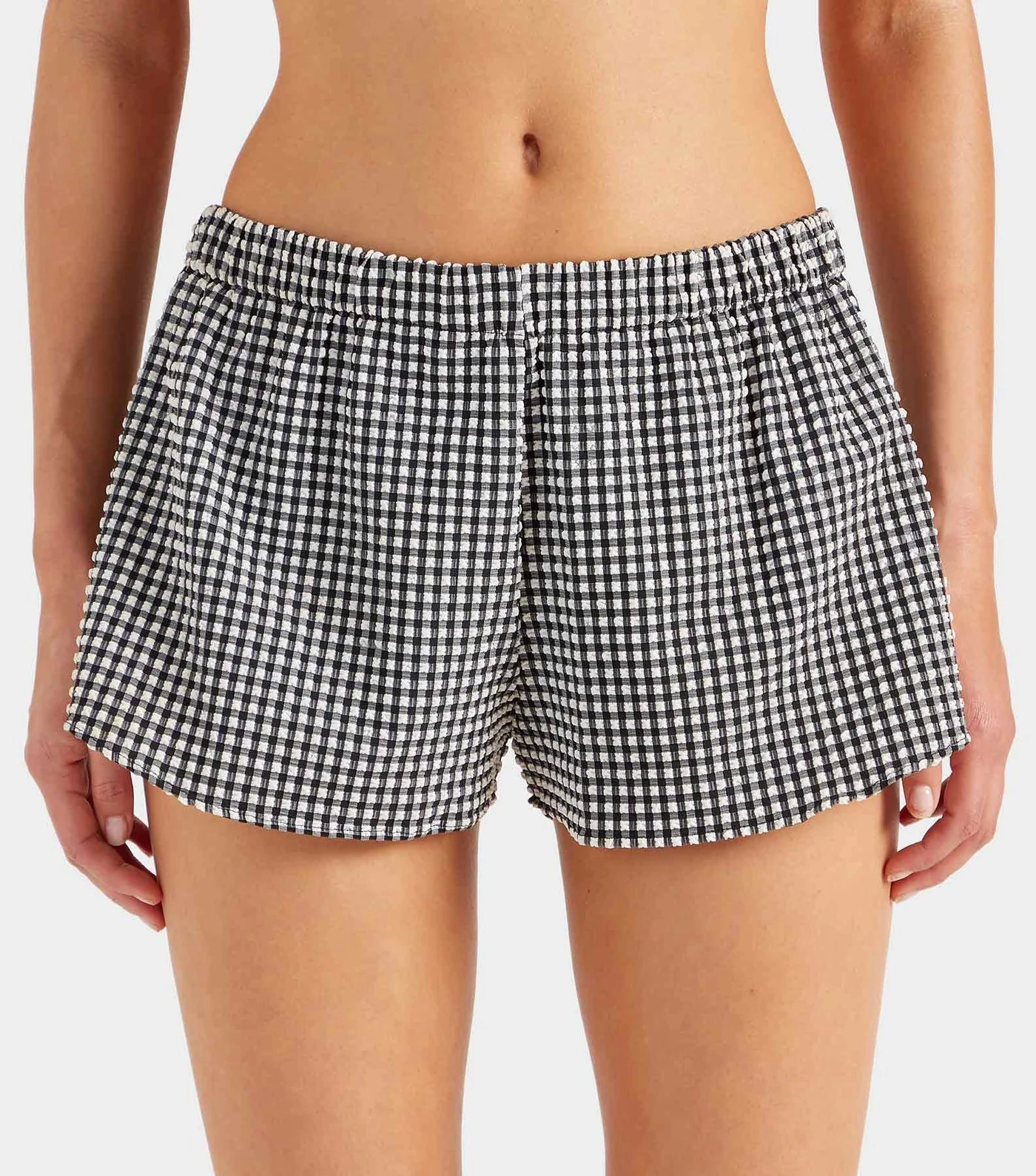 Gingham Seersucker Runner Shorts