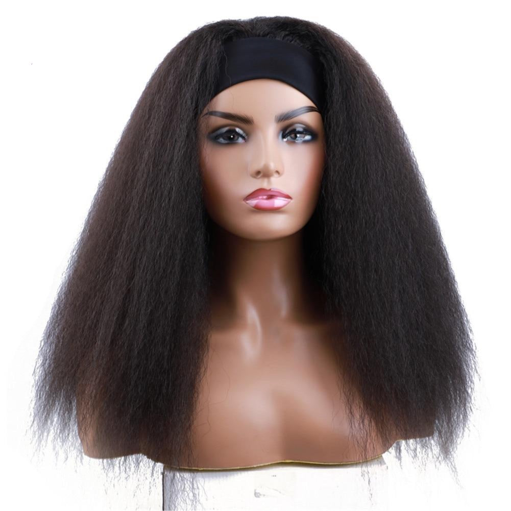 Straight Natural Hair Head Band Wig