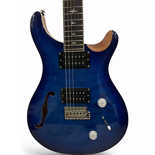 Used PRS SE Custom 24 Blue Burst Solid Body Electric Guitar Blue Burst
