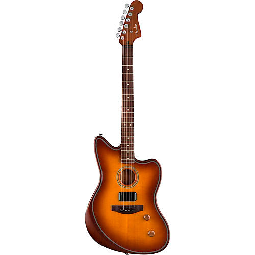 Fender Acoustasonic Standard Jazzmaster Acoustic-Electric Guitar Black