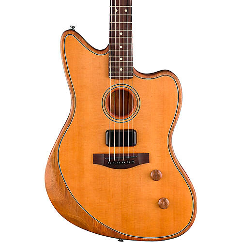 Fender Acoustasonic Standard Jazzmaster Acoustic-Electric Guitar Black