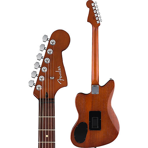 Fender Acoustasonic Standard Jazzmaster Acoustic-Electric Guitar Black