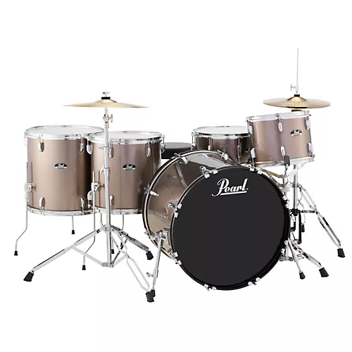 Pearl Roadshow 5-Piece Rock Drum Set Jet Black