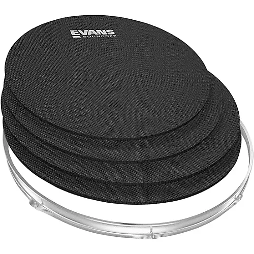 EVANS SoundOff Drum Mute Pack, Rock Black