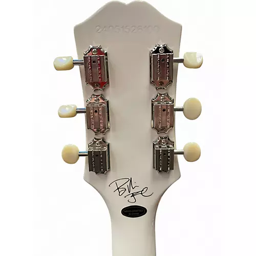 Used Epiphone BILLY JOE ARMSTRONG LES PAUL JUNIOR White Solid Body Electric Guitar White