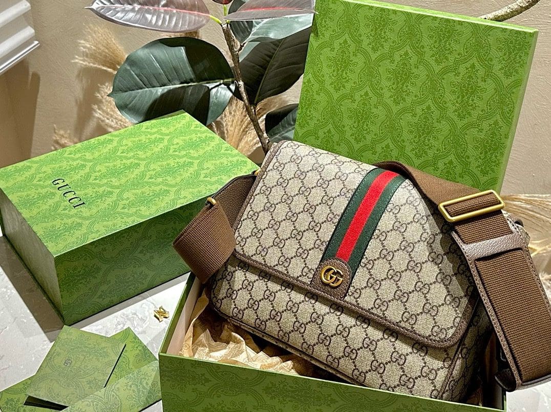GUCCI OPHIDIA MEDIUM MESSENGER BAG - FrasersFashion