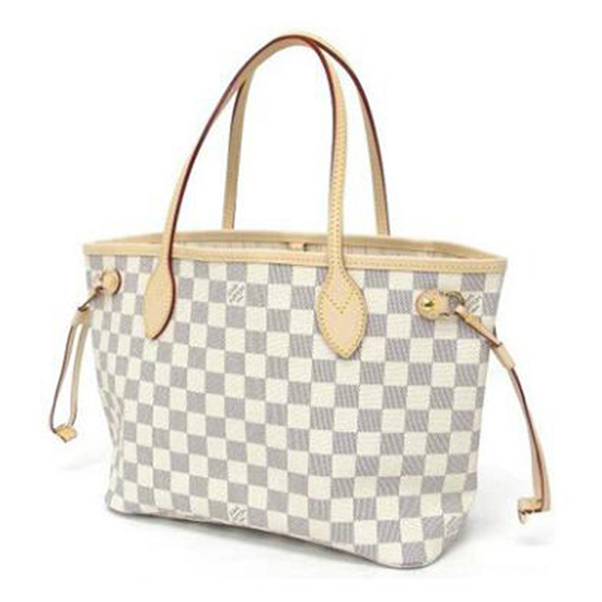 LOUIS VUITTON N51110 Neverfull PM Shoulder Bag Damier Azur Canvas - FrasersFashion