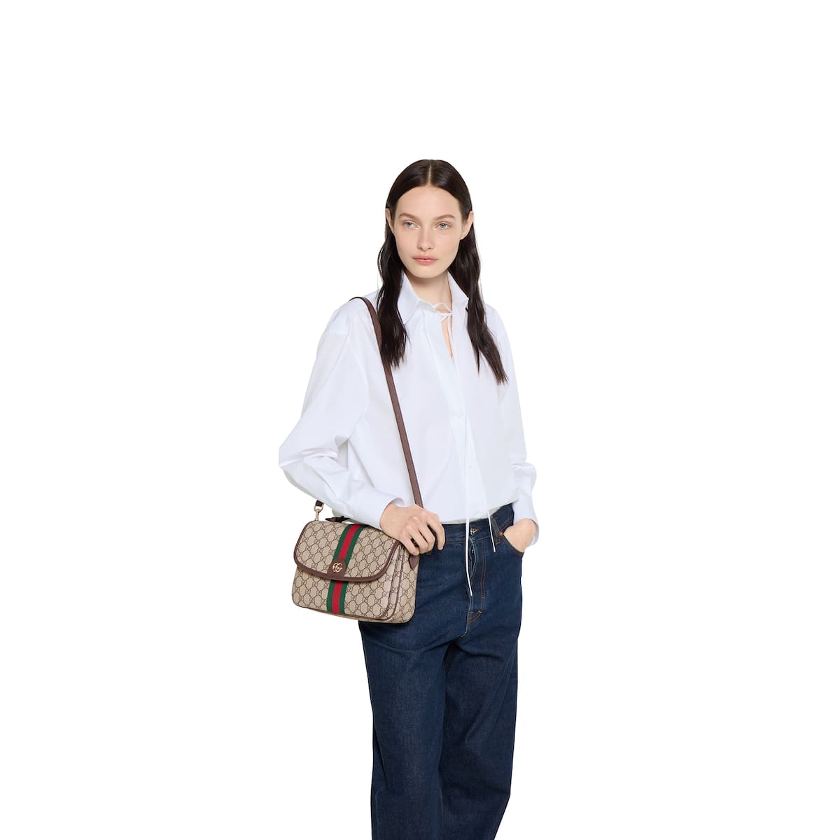 Gucci Ophidia medium top handle bag - FrasersFashion