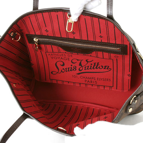 LOUIS VUITTON N51109 Neverfull PM Shoulder Bag Damier Ebene Canvas - FrasersFashion