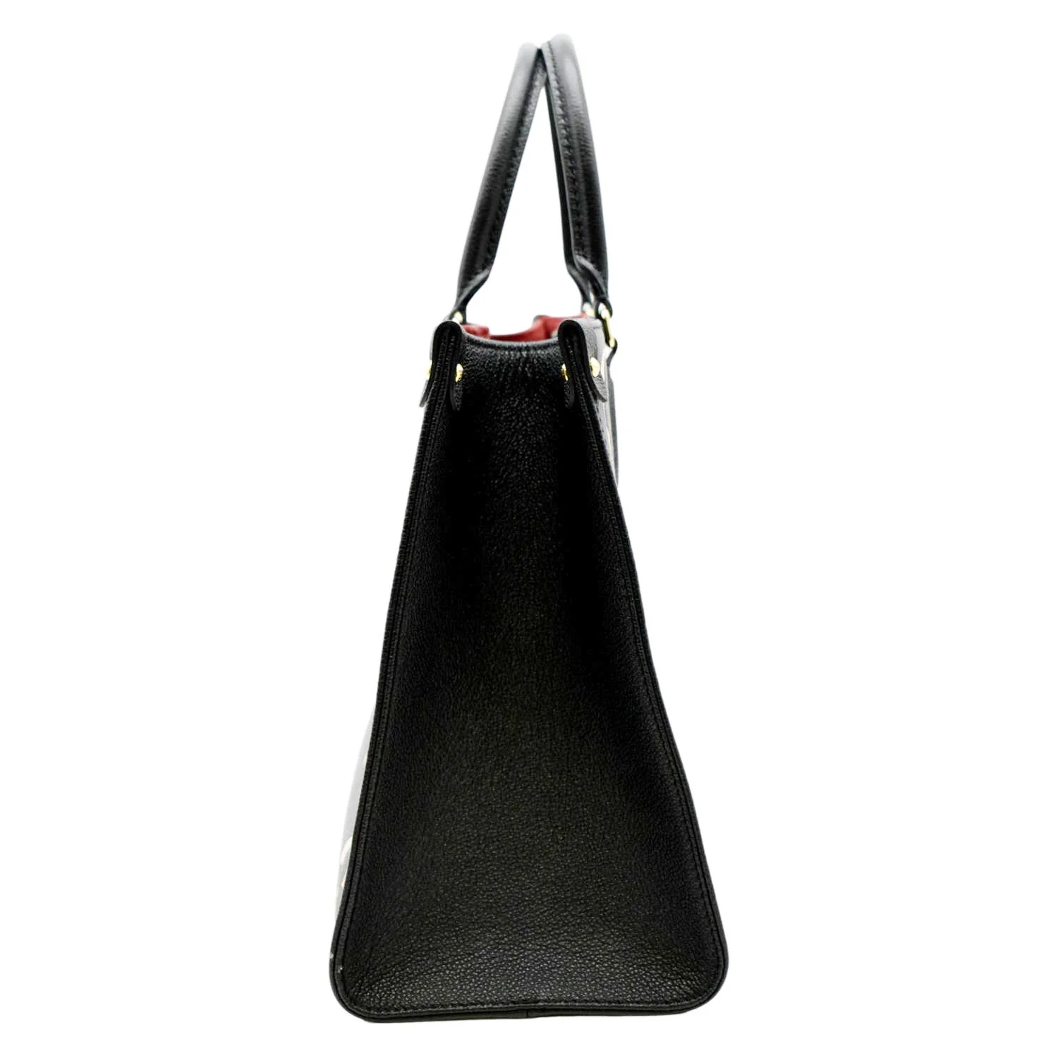 LOUIS Onthego GM Giant Monogram Leather Tote Bag Black/white size: 41 cm - FrasersFashion