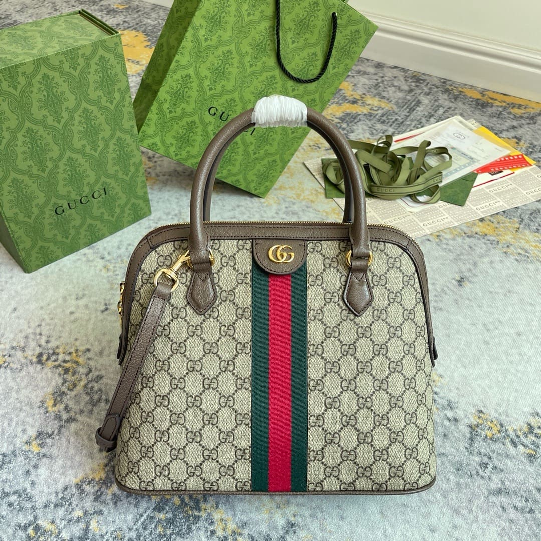 GUCCI OPHIDIA MEDIUM TOP HANDLE BAG - FrasersFashion