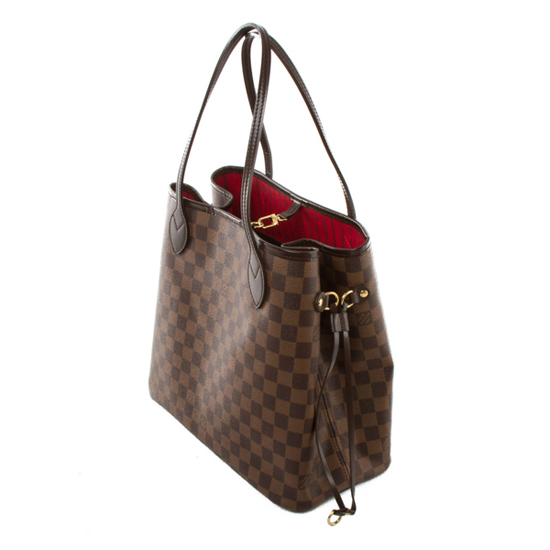 LOUIS VUITTON N51105 Neverfull MM Shoulder Bag Damier Ebene Canvas - FrasersFashion