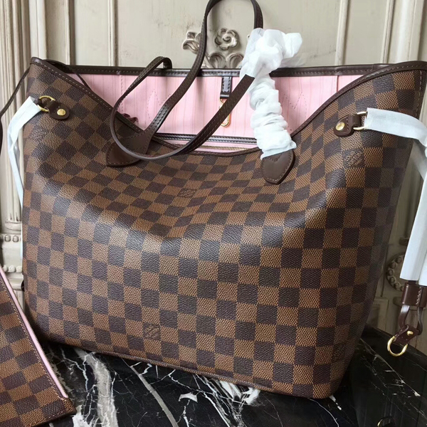 LOUIS VUITTON N41603 Neverfull MM Shoulder Bag Damier Ebene Canvas - FrasersFashion
