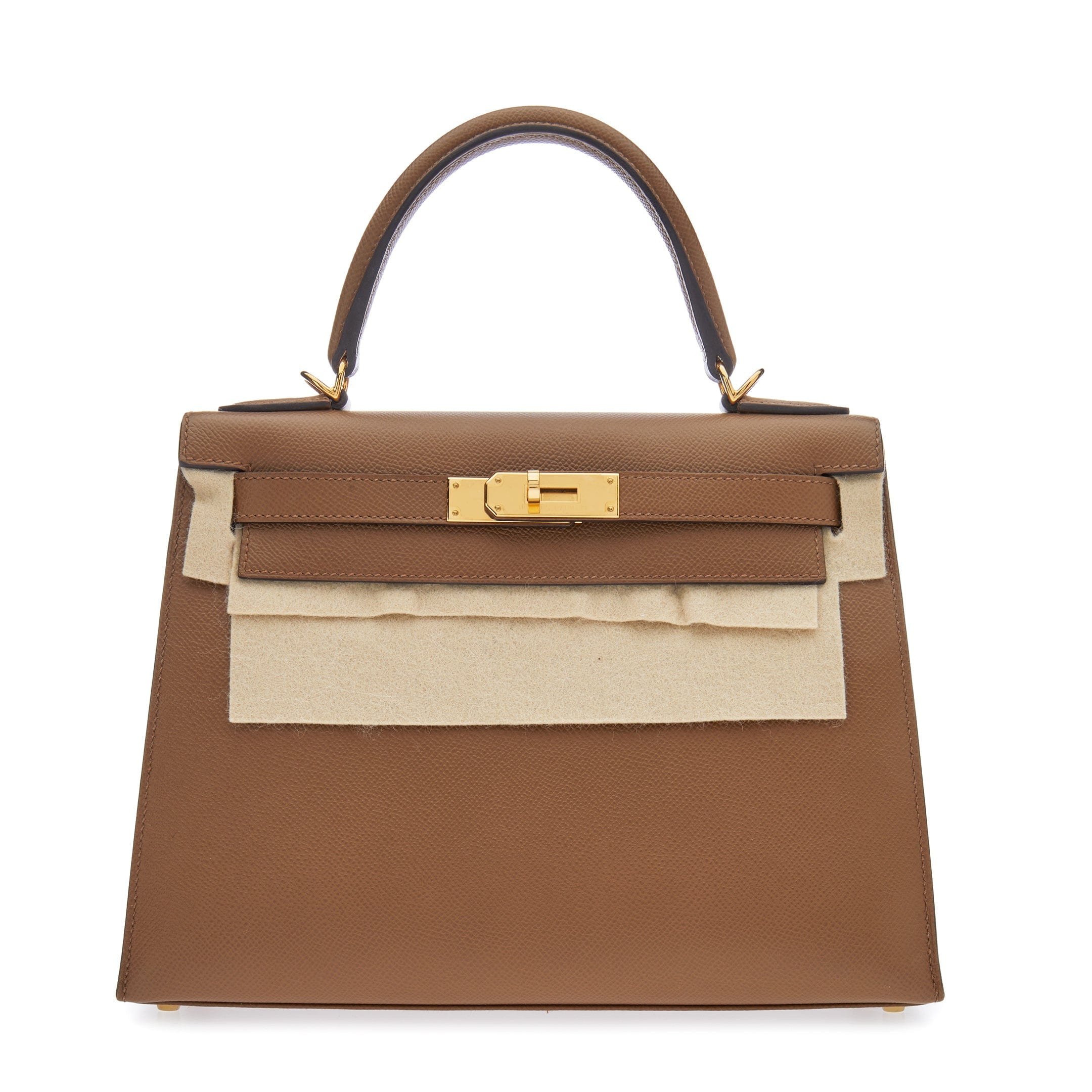 HERMES Kelly 28 Gold Epsom Gold Hardware - FrasersFashion
