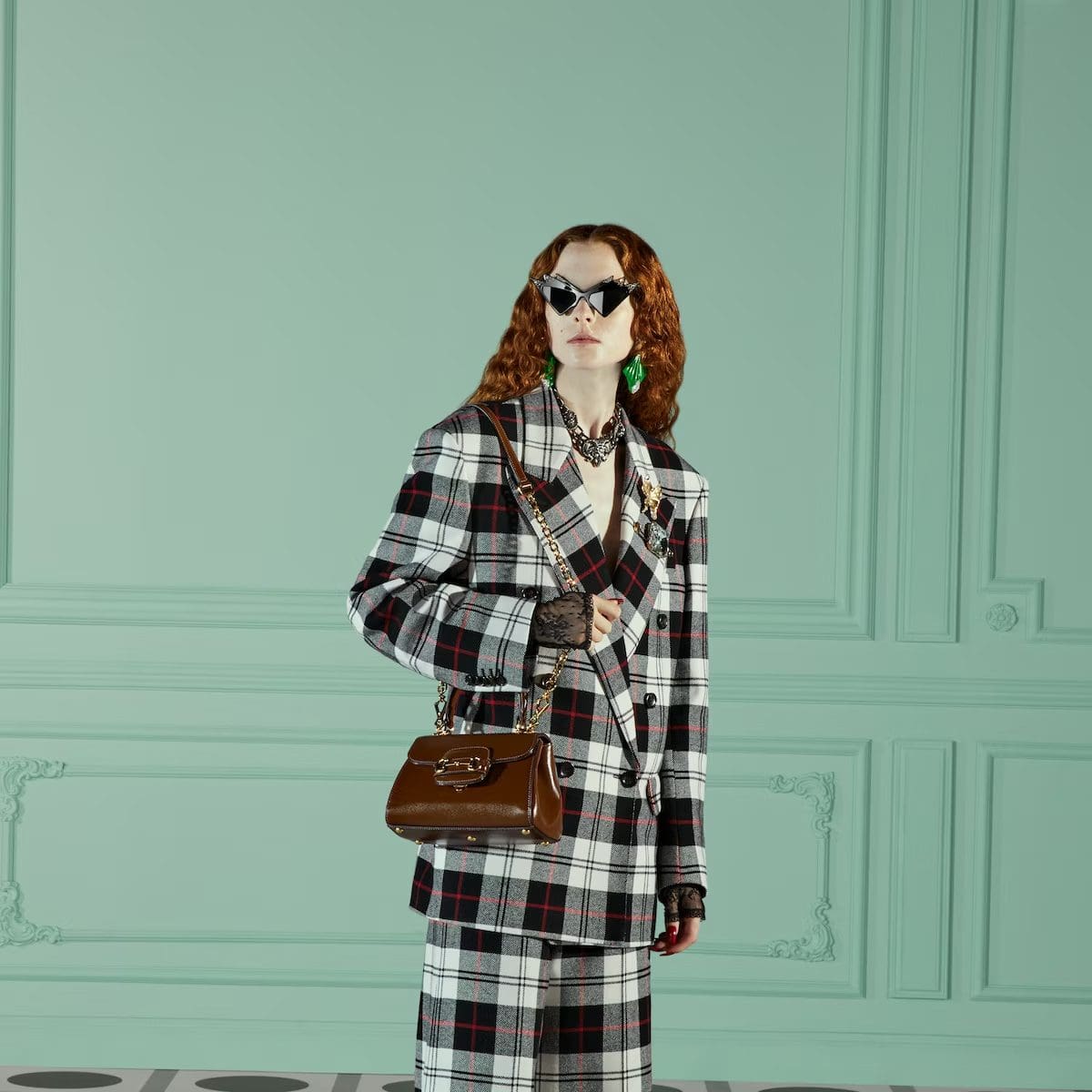 GUCCI HORSEBIT 1955 MINI BAG??BROWN?? - FrasersFashion