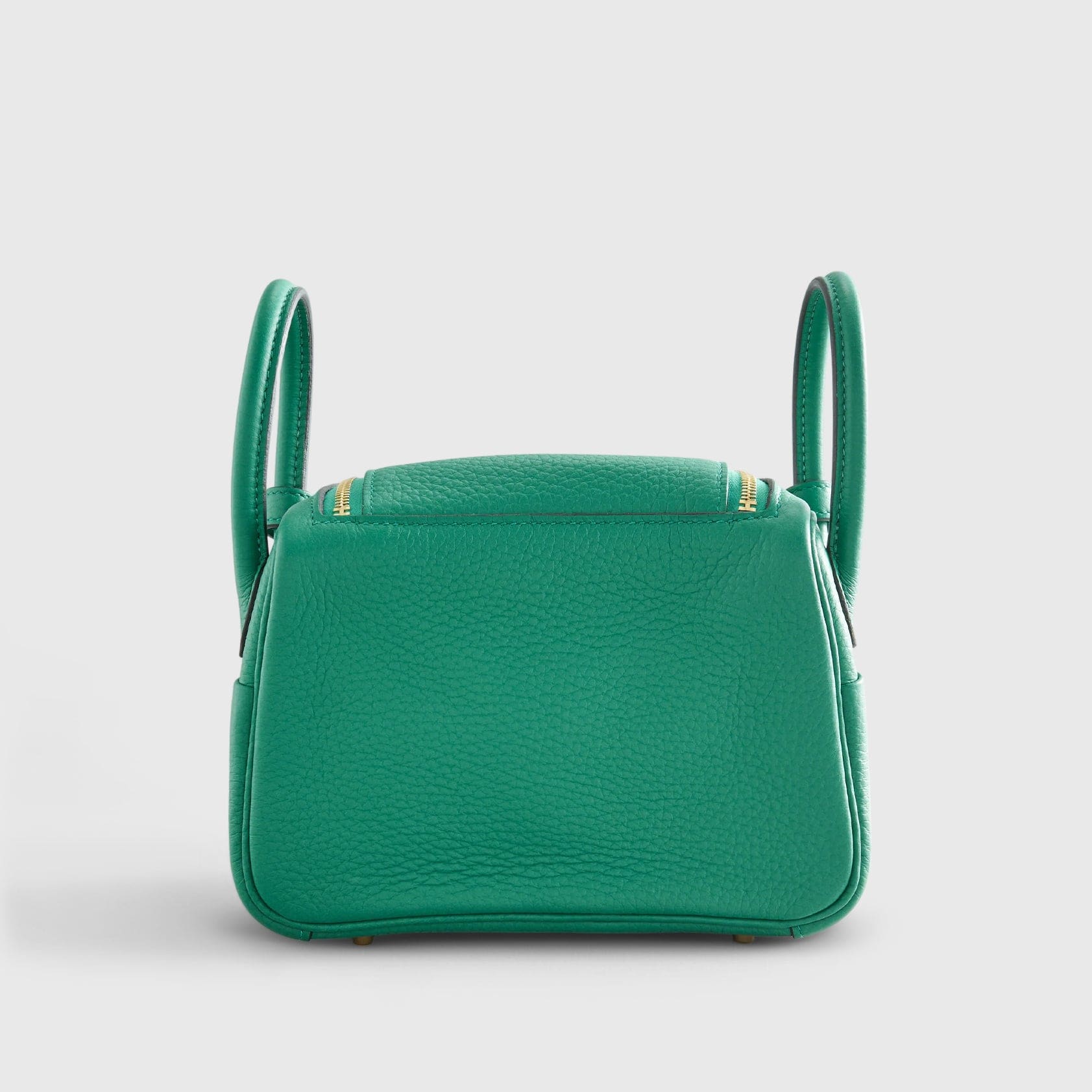 HERMES Lindy 20 Clemence Vert Vertigo Gold Hardware - FrasersFashion