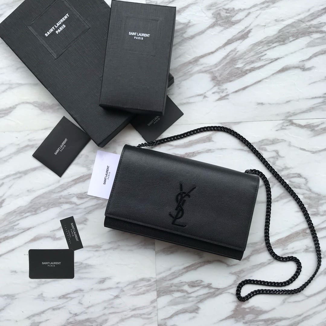 Saint Laurent Kate Medium In Grain De Poudre Embossed Leather - FrasersFashion