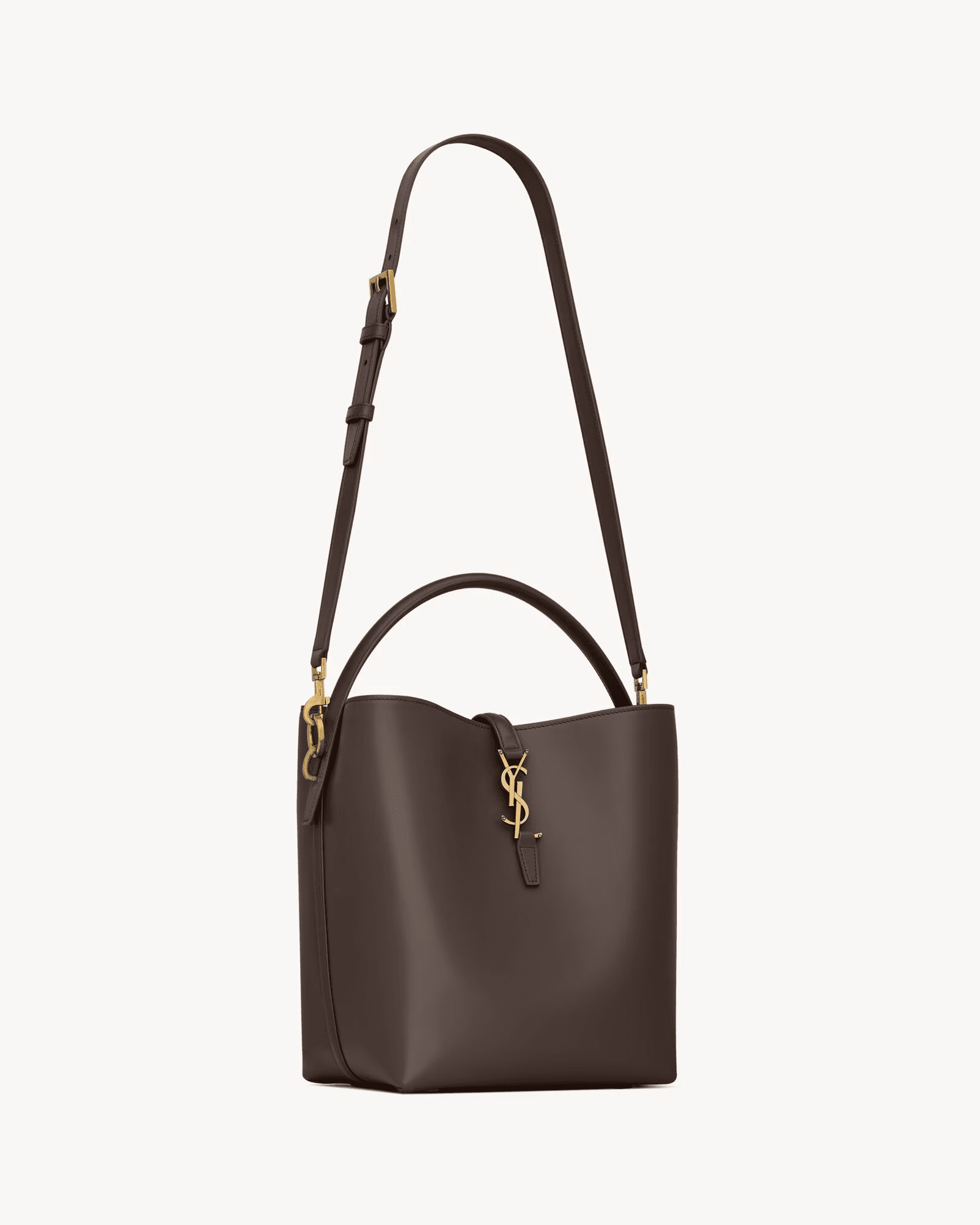 SAINT LAURENT LE 37 IN SHINY LEATHER - FrasersFashion