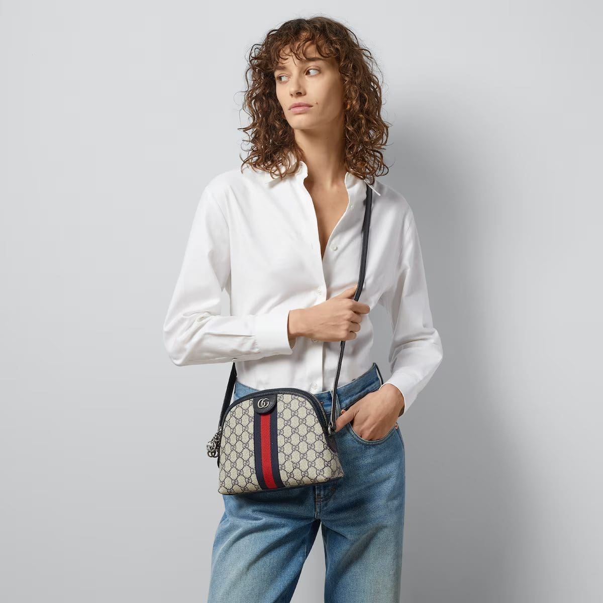 GUCCI OPHIDIA SMALL GG SHOULDER BAG - FrasersFashion