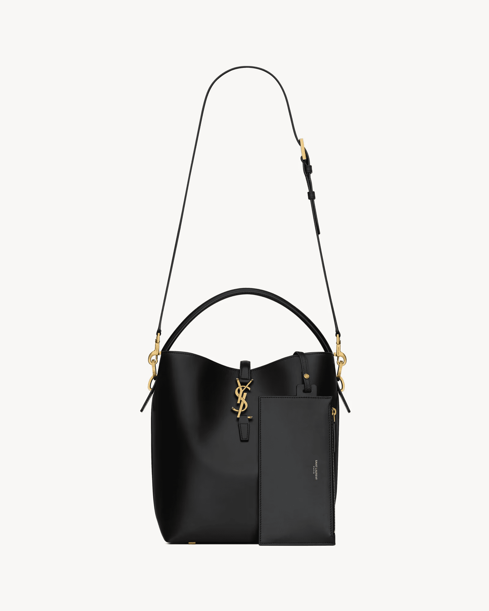 SAINT LAURENT LE 37 IN SHINY LEATHER - FrasersFashion