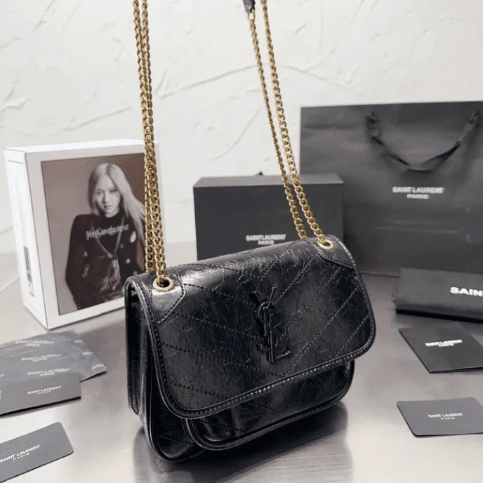 SAINT LAURENT NIKI BABY IN VINTAGE LEATHER - FrasersFashion