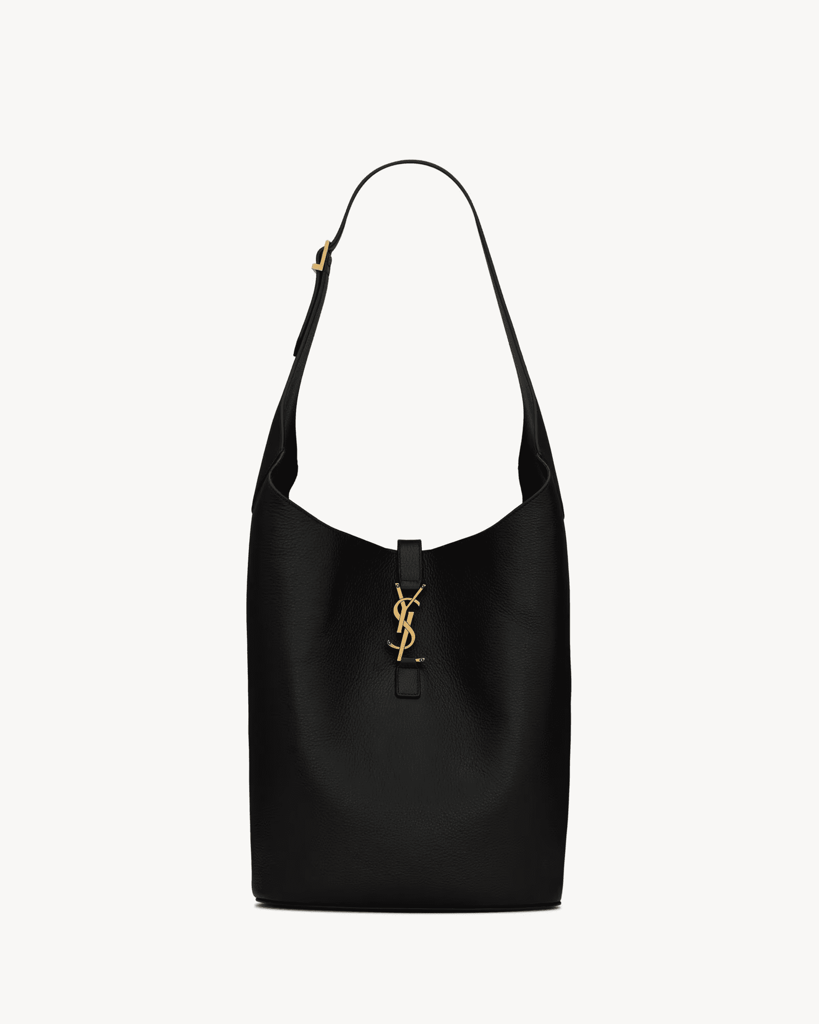 Saint Laurent Supple Calfskin Large Le 5 A 7 Soft Hobo Bleu Abysse - FrasersFashion