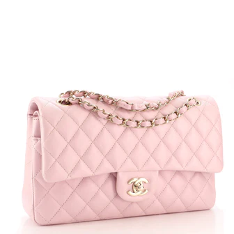 CHANEL Classic Double Flap Bag Quilted Iridescent Calfskin Medium - FrasersFashion