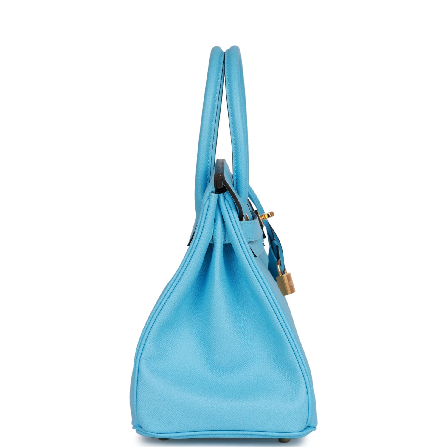 HERMES Birkin 30 Celeste Epsom Gold Hardware - FrasersFashion