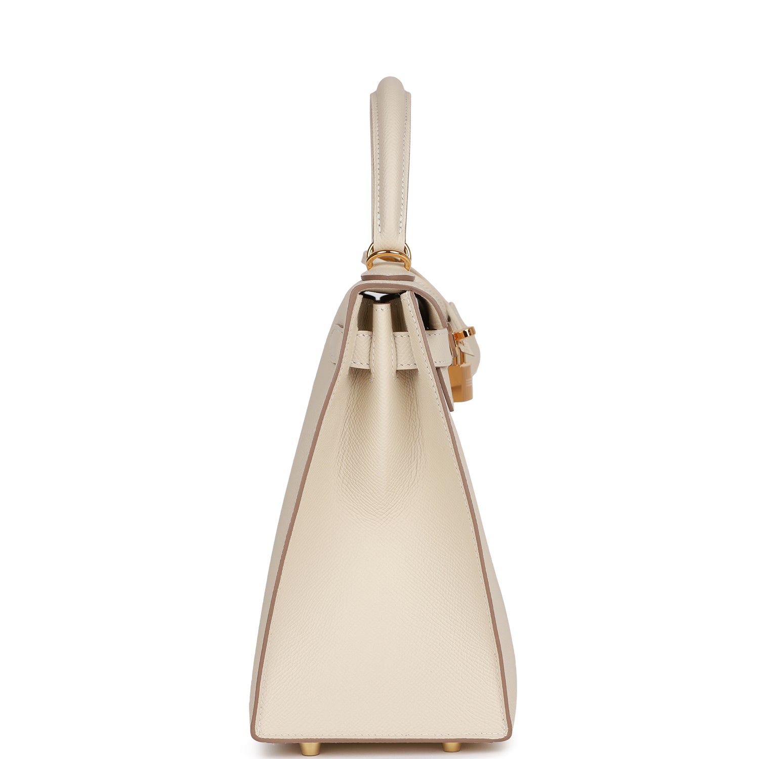 HERMES Craie Epsom Sellier Kelly 28cm Gold Hardware - FrasersFashion