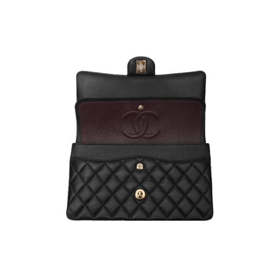 CHANEL Classic Flap CF medium gold bag - FrasersFashion