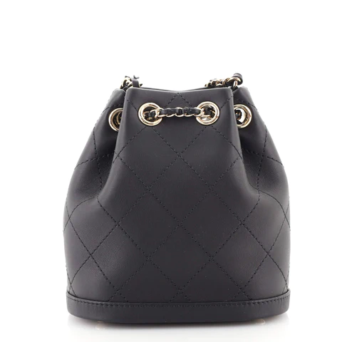 CHANEL Drawstring Bucket Bag Quilted Calfskin Mini - FrasersFashion