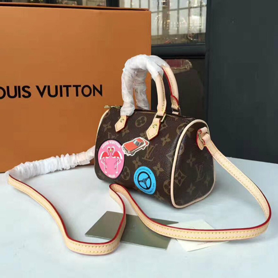 LOUIS VUITTON M62208 Nano Speedy Crossbody Bag Monogram Canvas - FrasersFashion