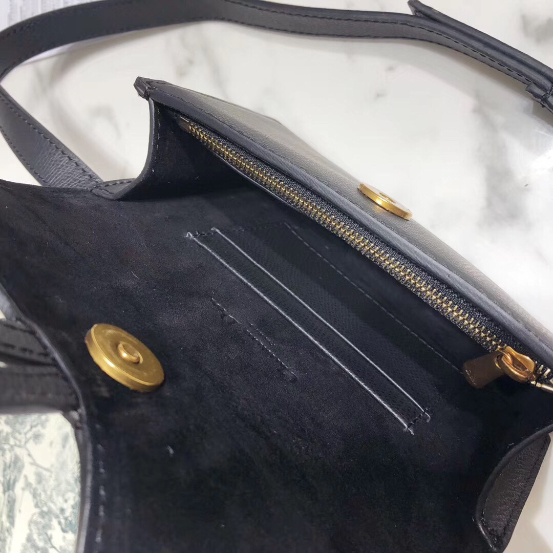 DIOR Black Calfskin Saddle Belt Bag - FrasersFashion