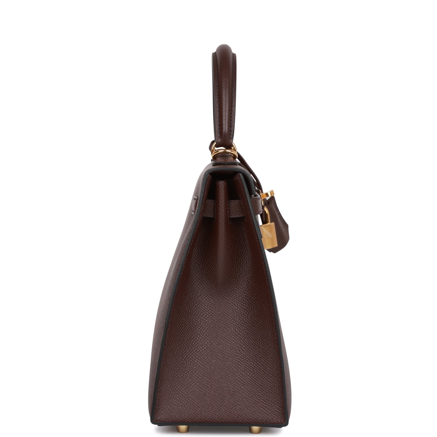 HERMES Kelly Sellier 25 Rouge Sellier Epsom Gold Hardware - FrasersFashion