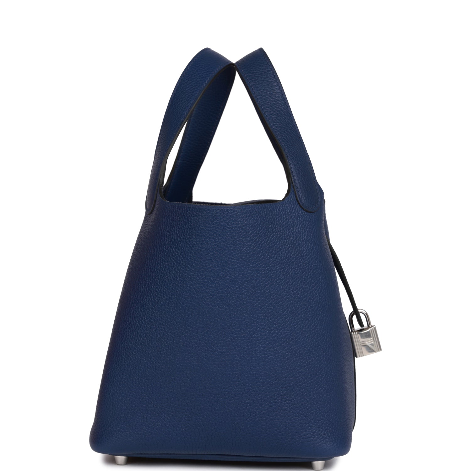 HERMES Picotin Lock 18 Bleu Saphir Maurice Palladium Hardware - FrasersFashion