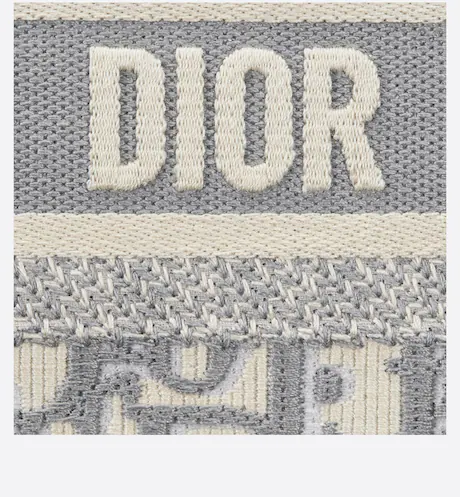 MINI DIOR BOOK TOTE Gray DIOR Oblique Embroidery (22,5 x 15 x 6 cm) - FrasersFashion