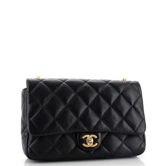 CHANEL Funky Town Flap Bag Quilted Lambskin Large - FrasersFashion