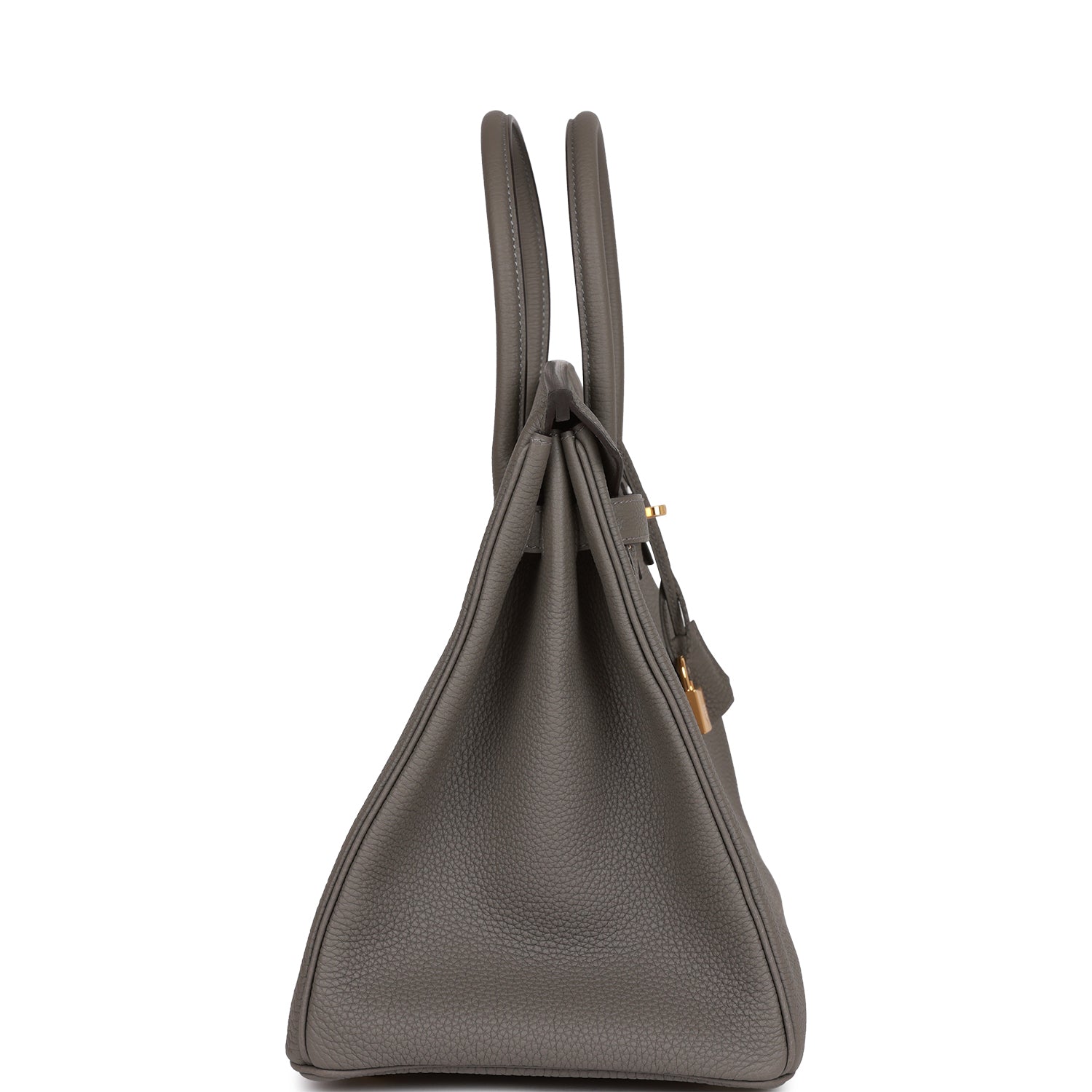 HERMES Birkin 35 Gris Meyer Togo Gold Hardware - FrasersFashion