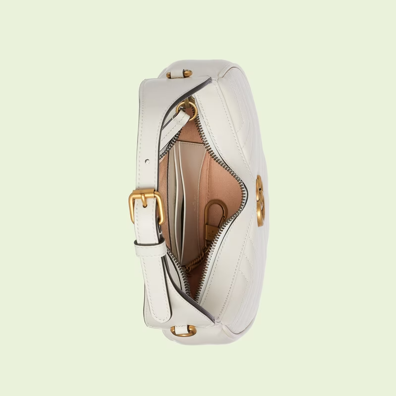 GG Marmont half-moon-shaped mini bag - FrasersFashion