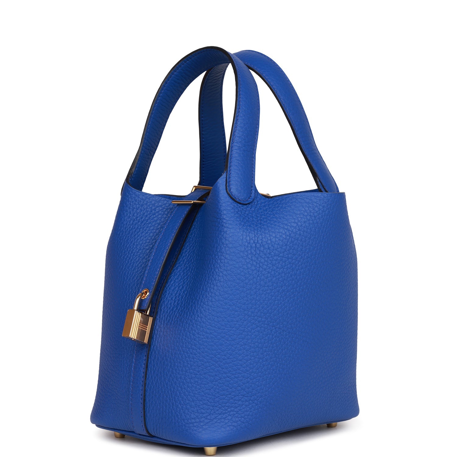 HERMES Picotin Lock 18 Bleu Royal Clemence Gold Hardware - FrasersFashion